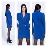 NWT SABINA MUSAYEV Giarda Tailored Blazer Dress Blue Sz M Size M Photo 5