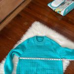 80s 90s Vintage Sweater Turquoise Blue Aqua Size M/L Size M Photo 3