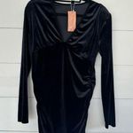 SheIn Sky Women’s Extra Large Black Velvet Dress New Goth Punk Fairy New Photo 0