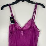 Wacoal  So Sophisticated Chemise 814287 Purple Large Mesh Lace Photo 9