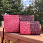 Michael Kors Oxblood Multi Crossbody And Wallet Set NWT Photo 2