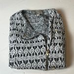 Lucky Brand  Black White Knit Moto Jacket Medium Photo 4