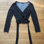 SheIn  Polka Dot Long Sleeve Shirt Photo 0