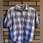 Vintage Women’s Plaid Short Sleeve Button Photo 0