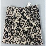 Ann Taylor Skirt Womens Size 6 Tan and Black Leopard Animal Print Wool Blend NEW Photo 0