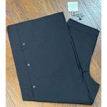 Uniqlo NEW  Women Black Snap-Side Pants 27 W Casual Wide Leg Side Button Trousers Photo 5