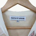 NWOT People of Leisure Rolling Stones Raglan Sweatshirt | Medium | Vintage White Photo 2