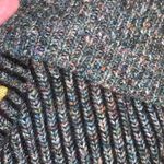 Leo & Nicole  colorful ribbed knit zip cowl neck sweater Photo 9