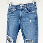 AGOLDE Sophie High Rise Skinny Crop Distressed Jeans Size 29 Photo 3