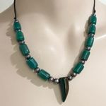 Green Gemstone Bead Tooth Photo 3