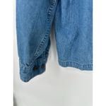 Christopher & Banks VTG  Fall Embroidered Denim Shirt Women XL Bears Leaf Teacher Photo 3
