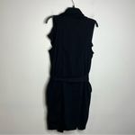 Betabrand MPG‎ x  collab black open waterfall vest with tie womens size large Photo 8