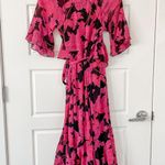 Diane Von Furstenberg NWT  Zion Wrap Dress Camellias Black Photo 7