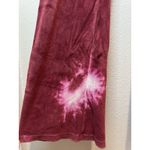 Victoria's Secret  ‎ Y2K Pink Velour Pants Fold Over Bootcut In Burgundy Size M Photo 8