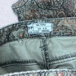 Free People  Corduroy Paisley Straight Leg Jeans Photo 12
