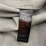 Topshop Gray Slacks Women Size 12 Pants Trousers Straight Leg Zip-Up Interview Photo 11