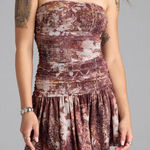 Windsor  Strapless Ruffle Mini Dress Photo 0