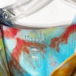 Hanes Womens Small Top Tie Dye Electric Love Hooded Blue Purple Pink Green 252 Photo 11