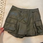 Avec Les Filles Anthropologie  Dark Green Skater Skirt Photo 3