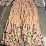 Jaase  Wide Leg Floral Peach Jumpsuit Photo 6