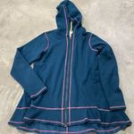 Matilda Jane  Be Present hoodie sherpa fleece lined blue Girly womens size Small Photo 0