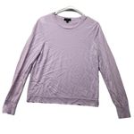 J Crew Womens Crew Neck Sweater Light Purple 100% Merino Wool Size Large Preppy Photo 0