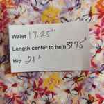 Arula Colorful Floral Print Midi Skirt Size XL Arula Floral Skirt Yellow Photo 7