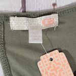 GB Olive Tie Front Cutout Mini Dress XS NWT | Long Sleeve Flowy Fit Photo 6