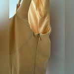 ZARA Yellow Bodysuit Sweetheart Neckline Metal Center Piece Photo 3