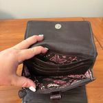 Brighton  Suede Leather Central Park Organizer Crossbody Purse Wallet‎ Pink Brown Photo 5