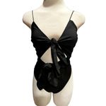 ZARA V-neck bodysuit with thin straps. Cut-out bow detail at the front. Size S Photo 5