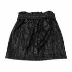 Haute Monde  Black Faux‎ Snakeskin Mini Skirt Photo 3