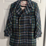 Sundance  Catalog Multicolor “Tea & Toast Plaid Coat” Size PXXS Photo 0