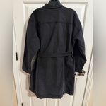 Eloquii  NEW Belted Denim Jacket Black Dress Pockets Plus Size 18 Photo 9