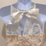 B Darlin B. Darlin White Lace And Nude Sleeveless High Neck Dress Photo 7