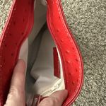 Ostrich Leather Crossbody Bag Red Pelletterie Di Mario Italian Made Designer Photo 8