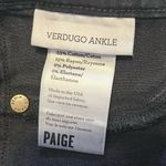 Paige  Women’s Verdugo Ankle Black Denim Jeans in Black Silk 26 Photo 7