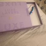 BP Bomb Party Luxe Layers Necklace Set Blue Bead & Silver Chain New in Box Photo 3