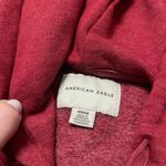 American Eagle red fleece zip up long sleeve hoodie M Photo 3
