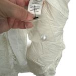 Lulus White Puff Sleeve Eyelash Babydoll Dress NWOT Photo 6