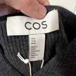 COS NWT  Wool Blend Ribbed Bralette Women's  Medium Charcoal Photo 2