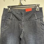 Elle  Wide Leg Jeans Women 2 Tall Low Rise Flare Stretch Blue Denim Pant *No belt Photo 1