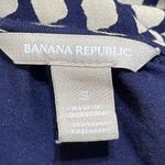 Banana Republic  True Wrap Dress 3/4 Sleeve V-Neck Stretch Blue Cream Size S Smal Photo 3