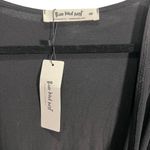 Three Bird Nest M Cross Front Long Sleeve Blouse Boho Casual Boutique with Tags Black Size M Photo 2