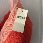 Aerie  Womens Bralette Lace Peach Wireless Bra Adjustable‎ Straps Size 34D NWT Photo 3