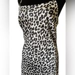 A New Day Black White Leopard Print Silky Sultry Luxe Classy Midi Slip Dress Photo 1