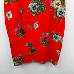 Black Halo  Jodee Red Floral Sheath Dress Women’s Sz 18 Short Sleeve‎ Knee Length Photo 4