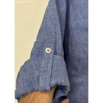 Talbots  Blue Size S 3/4 Sleeve Button-Down Shirt 100% Linen - Size 2X Photo 1