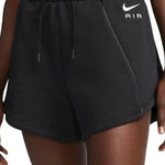 Nike ‎ Fleece Black High Rise Cotton Shorts Size Medium Photo 0