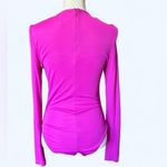 Farm Rio #32 NWOT Long Sleeve Bodysuit in Pink Photo 6